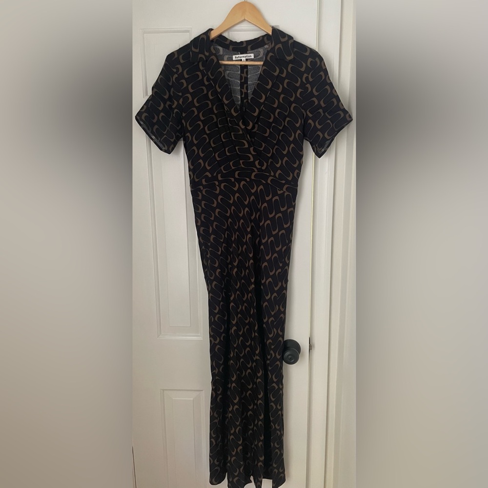 Reformation Danika Dress in Linguini Print - Picture 2 of 6